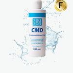 CMD Concentrated Mineral Drops bottle with water droplets on a white background