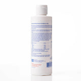 Back label of a 240ml bottle of concentrated mineral drops food supplement with nutrition facts.