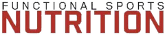 Logo for Functional Sports Nutrition with red text on a white background